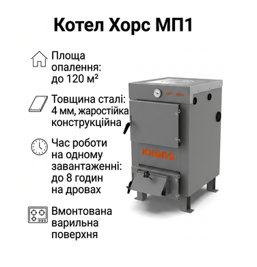 Котел Хорс МП1 с плитой 12 кВт