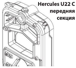 Твердотопливный котел Viadrus Herkules U 22 C. Мощность 29,1 кВт / 5 секции